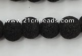 CLV381 15.5 inches 14mm ball dyed lava beads wholesale