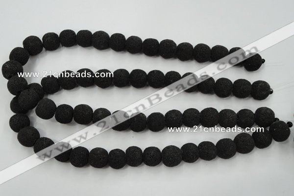 CLV381 15.5 inches 14mm ball dyed lava beads wholesale