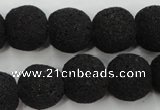 CLV382 15.5 inches 16mm ball dyed lava beads wholesale