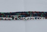 CLV520 15.5 inches 4mm round mixed lava beads wholesale