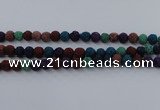 CLV522 15.5 inches 8mm round mixed lava beads wholesale