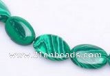 CMA01 10*13mm flat oval imitate malachite beads Wholesale