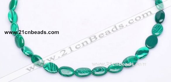 CMA01 10*13mm flat oval imitate malachite beads Wholesale