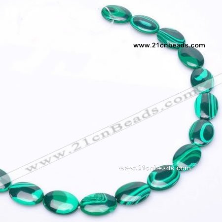 CMA02 13*18mm flat oval imitate malachite beads Wholesale