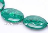 CMA04 flat oval 18*25mm imitate malachite beads Wholesale