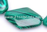 CMA11 23*30mm rhombus imitate malachite gemstone beads Wholesale