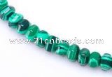 CMA15 4*6mm roundel imitate malachite gemstone beads Wholesale