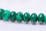 CMA17 7*10mm roundel imitate malachite gemstone beads wholesale