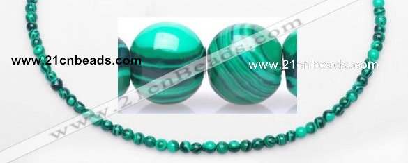 CMA19 15.5 inches 5mm round imitate malachite beads Wholesale