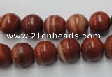 CMA204 15.5 inches 12mm round red malachite beads wholesale