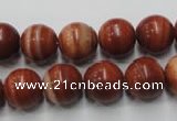 CMA205 15.5 inches 14mm round red malachite beads wholesale