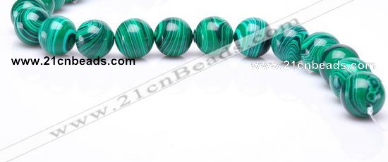 CMA21 15.5 inches 14mm round imitate malachite beads wholesale