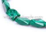 CMA23 8*14mm faceted oval imitate malachite beads Wholesale