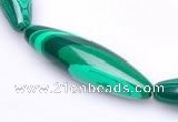 CMA29 15.5 inches 10*34mm rice imitate malachite beads Wholesale