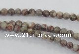 CMB01 15.5 inches 4mm round natural medical stone beads wholesale