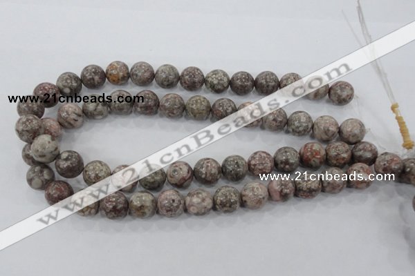 CMB06 15.5 inches 14mm round natural medical stone beads wholesale