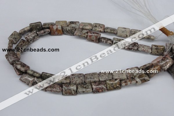 CMB26 15.5 inches 12*16mm rectangle natural medical stone beads