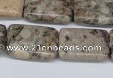 CMB27 15.5 inches 18*25mm rectangle natural medical stone beads