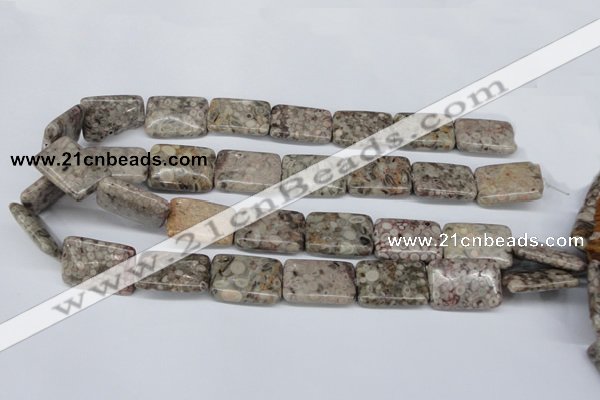CMB27 15.5 inches 18*25mm rectangle natural medical stone beads