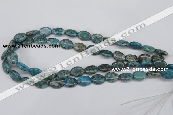 CMB47 15.5 inches 12*16mm oval dyed natural medical stone beads