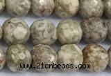 CMB60 15 inches 6mm faceted round medical stone beads