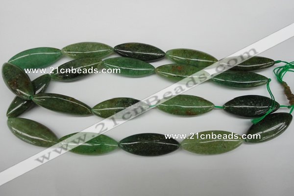 CME05 15.5 inches 15*40mm marquise green garnet gemstone beads