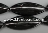 CME09 15.5 inches 15*40mm marquise hematite gemstone beads