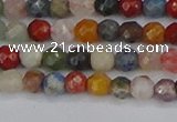 CME100 15.5 inches 4mm faceted round mixed gemstone beads