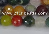 CME102 15.5 inches 8mm faceted round mixed gemstone beads