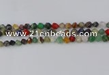 CME107 15.5 inches 8mm faceted nuggets mixed gemstone beads