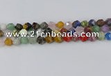 CME108 15.5 inches 10mm faceted nuggets mixed gemstone beads