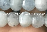 CME202 15.5 inches 7*9mm - 8*10mm pumpkin aquamarine beads