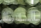 CME206 15.5 inches 7*9mm - 8*10mm pumpkin prehnite beads