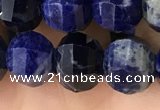 CME216 15.5 inches 7*9mm - 8*10mm pumpkin sodalite beads