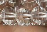 CME230 15.5 inches 10*11mm - 10*12mm pumpkin white crystal beads