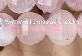 CME231 15.5 inches 10*11mm - 10*12mm pumpkin rose quartz beads