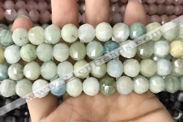 CME233 15.5 inches 10*11mm - 10*12mm pumpkin aquamarine beads