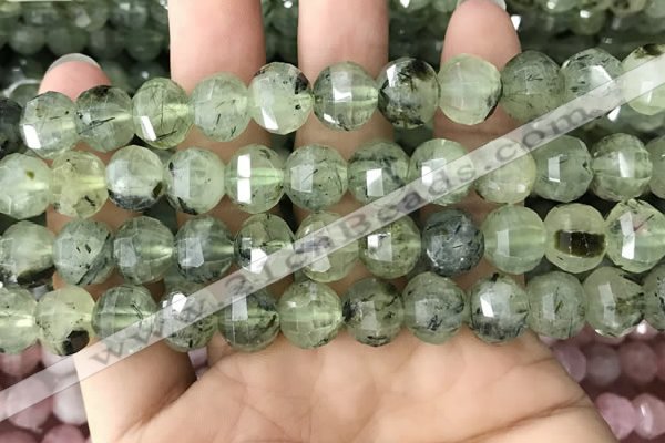 CME236 15.5 inches 10*11mm - 10*12mm pumpkin prehnite beads