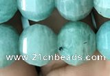 CME241 15.5 inches 10*11mm - 10*12mm pumpkin amazonite beads