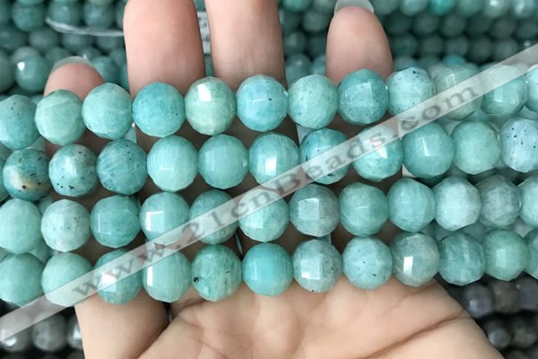 CME241 15.5 inches 10*11mm - 10*12mm pumpkin amazonite beads