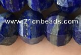 CME245 15.5 inches 10*11mm - 10*12mm pumpkin lapis lazuli beads