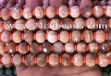 CME303 15.5 inches 8*11mm - 9*12mm pumpkin moonstone beads