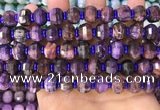 CME307 15.5 inches 8*11mm - 9*12mm pumpkin tiger eye beads