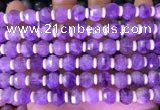 CME314 15.5 inches 8*10mm pumpkin lavender amethyst beads