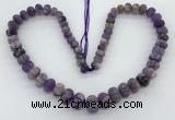 CME336 15 inches 6*8mm – 10*14mm pumpkin amethyst beads