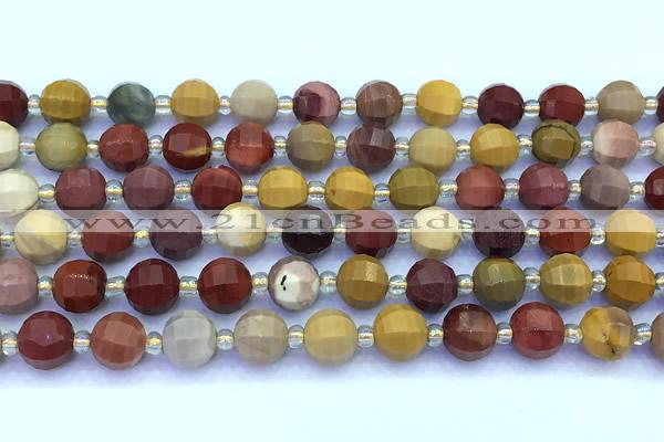 CME349 15 inches 8mm pumpkin mookaite beads