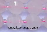 CME359 15 inches 10mm pumpkin rose quartz beads