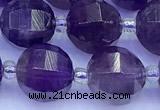 CME372 15 inches 10mm pumpkin amethyst beads