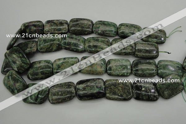 CME40 15.5 inches 20*30mm rectangle emerald gemstone beads