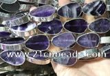 CME507 12 inches 18*28mm - 20*30mm flat teardrop amethyst beads